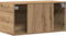 vidaXL - Wandkast - 80x39x40 - cm - bewerkt - hout - artisanaal - eikenkleurig