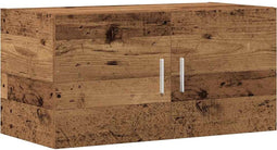 vidaXL - Wandkast - 80x39x40 - cm - bewerkt - hout - oud - houtkleurig