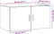 vidaXL - Wandkast - 80x39x40 - cm - spaanplaat - zwart - eikenkleurig