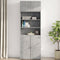 vidaXL - Wandkast - 80x42,5x40 - cm - bewerkt - hout - betongrijs