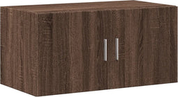 vidaXL - Wandkast - 80x42,5x40 - cm - bewerkt - hout - bruin - eikenkleur
