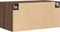 vidaXL - Wandkast - 80x42,5x40 - cm - bewerkt - hout - bruin - eikenkleur