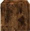 vidaXL - Wandkast - 80x42,5x40 - cm - bewerkt - hout - gerookt - eikenkleurig