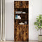 vidaXL - Wandkast - 80x42,5x40 - cm - bewerkt - hout - gerookt - eikenkleurig