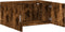 vidaXL - Wandkast - 80x42,5x40 - cm - bewerkt - hout - gerookt - eikenkleurig