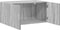 vidaXL - Wandkast - 80x42,5x40 - cm - bewerkt - hout - grijs - sonoma - eikenkleurig