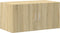 vidaXL - Wandkast - 80x42,5x40 - cm - bewerkt - hout - sonoma - eikenkleurig