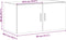 vidaXL - Wandkast - 80x42,5x40 - cm - bewerkt - hout - sonoma - eikenkleurig