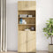 vidaXL - Wandkast - 80x42,5x40 - cm - bewerkt - hout - sonoma - eikenkleurig