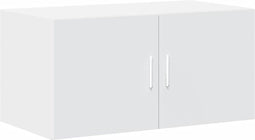vidaXL - Wandkast - 80x42,5x40 - cm - bewerkt - hout - wit