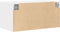 vidaXL - Wandkast - 80x42,5x40 - cm - bewerkt - hout - wit