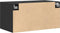 vidaXL - Wandkast - 80x42,5x40 - cm - bewerkt - hout - zwart