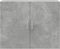vidaXL - Wandkast - 80x42,5x64 - cm - bewerkt - hout - betongrijs