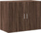 vidaXL - Wandkast - 80x42,5x64 - cm - bewerkt - hout - bruin - eikenkleur