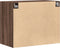 vidaXL - Wandkast - 80x42,5x64 - cm - bewerkt - hout - bruin - eikenkleur