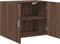 vidaXL - Wandkast - 80x42,5x64 - cm - bewerkt - hout - bruin - eikenkleur