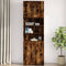 vidaXL - Wandkast - 80x42,5x64 - cm - bewerkt - hout - gerookt - eikenkleurig