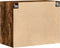 vidaXL - Wandkast - 80x42,5x64 - cm - bewerkt - hout - gerookt - eikenkleurig