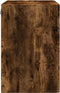 vidaXL - Wandkast - 80x42,5x64 - cm - bewerkt - hout - gerookt - eikenkleurig