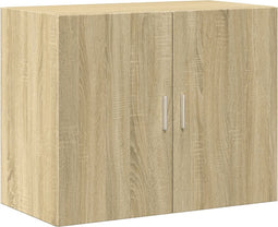 vidaXL - Wandkast - 80x42,5x64 - cm - bewerkt - hout - sonoma - eikenkleurig