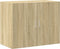 vidaXL - Wandkast - 80x42,5x64 - cm - bewerkt - hout - sonoma - eikenkleurig
