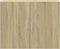 vidaXL - Wandkast - 80x42,5x64 - cm - bewerkt - hout - sonoma - eikenkleurig