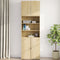 vidaXL - Wandkast - 80x42,5x64 - cm - bewerkt - hout - sonoma - eikenkleurig