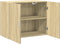 vidaXL - Wandkast - 80x42,5x64 - cm - bewerkt - hout - sonoma - eikenkleurig