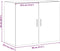 vidaXL - Wandkast - 80x42,5x64 - cm - bewerkt - hout - wit