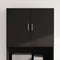 vidaXL - Wandkast - 80x42,5x64 - cm - bewerkt - hout - zwart