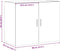 vidaXL - Wandkast - 80x42,5x64 - cm - bewerkt - hout - zwart