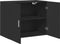vidaXL - Wandkast - 80x42,5x64 - cm - bewerkt - hout - zwart