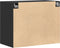 vidaXL - Wandkast - 80x42,5x64 - cm - bewerkt - hout - zwart