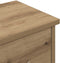 vidaXL - Wandkast - 88x26x18,5 - cm - bewerkt - hout - artisanaal - eikenkleur