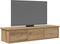 vidaXL - Wandkast - 88x26x18,5 - cm - bewerkt - hout - artisanaal - eikenkleur