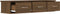 vidaXL - Wandkast - 88x26x18,5 - cm - bewerkt - hout - bruin - eikenkleur