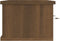 vidaXL - Wandkast - 88x26x18,5 - cm - bewerkt - hout - bruin - eikenkleur