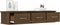 vidaXL - Wandkast - 88x26x18,5 - cm - bewerkt - hout - bruin - eikenkleur