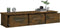 vidaXL - Wandkast - 88x26x18,5 - cm - bewerkt - hout - gerookt - eikenkleurig