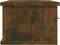 vidaXL - Wandkast - 88x26x18,5 - cm - bewerkt - hout - gerookt - eikenkleurig