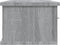 vidaXL - Wandkast - 88x26x18,5 - cm - bewerkt - hout - grijs - sonoma - eikenkleurig