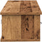 vidaXL - Wandkast - 88x26x18,5 - cm - bewerkt - hout - oud - houtkleurig