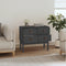 vidaXL - Wandkast - 90x40x78 - cm - massief - grenenhout - grijs