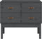 vidaXL - Wandkast - 90x40x78 - cm - massief - grenenhout - grijs