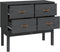 vidaXL - Wandkast - 90x40x78 - cm - massief - grenenhout - grijs