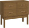 vidaXL - Wandkast - 90x40x78 - cm - massief - grenenhout - honingbruin