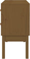 vidaXL - Wandkast - 90x40x78 - cm - massief - grenenhout - honingbruin