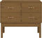 vidaXL - Wandkast - 90x40x78 - cm - massief - grenenhout - honingbruin