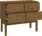 vidaXL - Wandkast - 90x40x78 - cm - massief - grenenhout - honingbruin