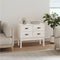 vidaXL - Wandkast - 90x40x78 - cm - massief - grenenhout - wit